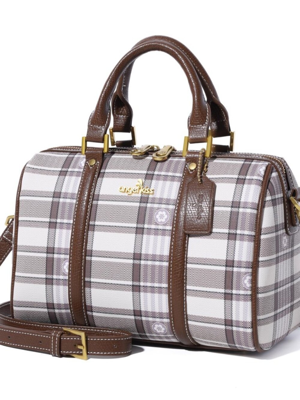 Women Satchel Purses and Handbags Vegan Leather Boston Barrel Bag Top Handle